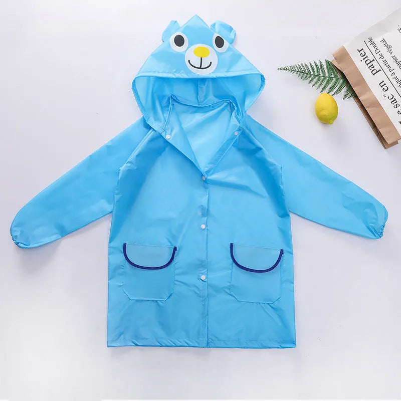 Children's raincoat kindergarten boys and girls baby raincoat primary school students waterproof thick raincoat 0-10 years old