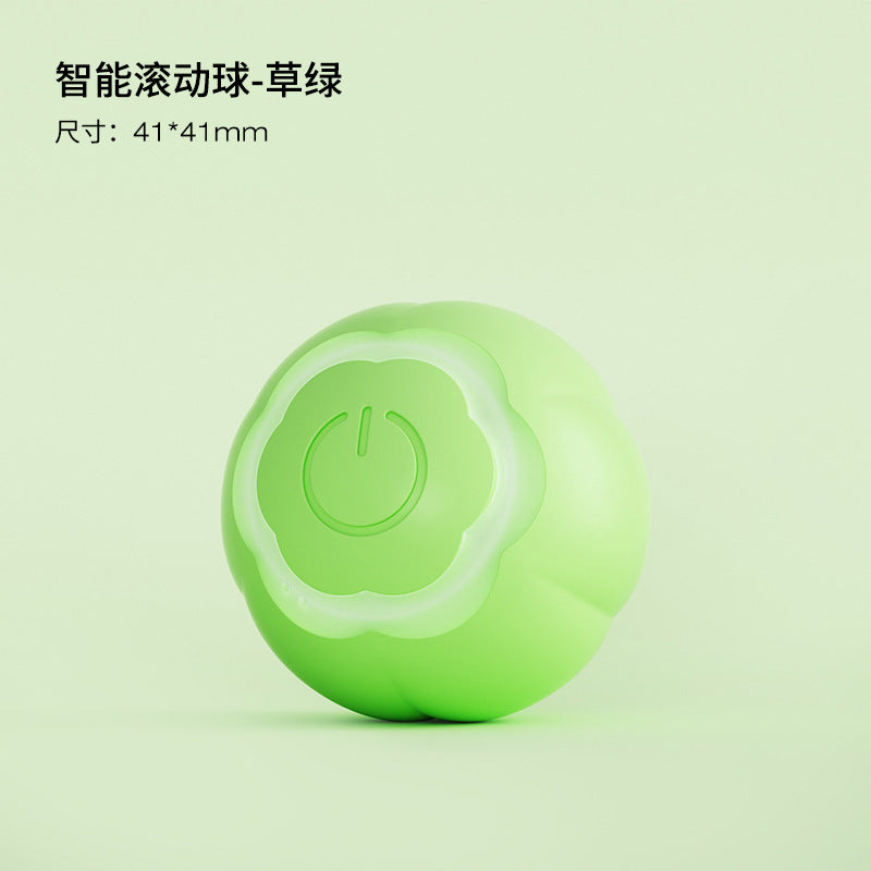 Amazon cross-border smart rolling ball pet cat owner interactive toy bouncing ball self-pleasure funny cat jumping ball