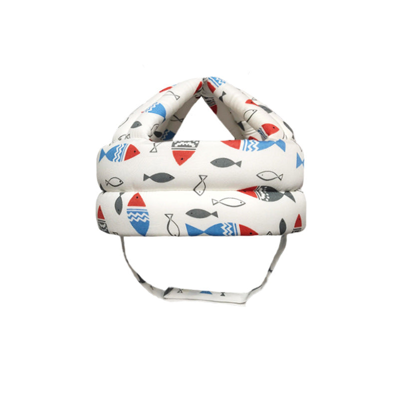 2023 New Baby Toddler Protective Hat Baby Learning to Walk Anti-collision Safety Helmet Children's Anti-fall Cotton Helmet