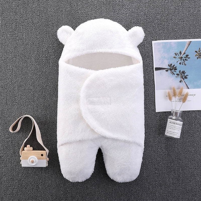 Baby blanket winter newborn swaddle supplies newborn baby wrap outdoor swaddle clothes thickened sleeping bag spring and autumn