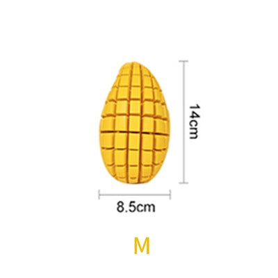 Amazon cross-border pet hot-selling large dog toy natural rubber leaking food grinding teeth cleaning teeth educational sound bite resistant