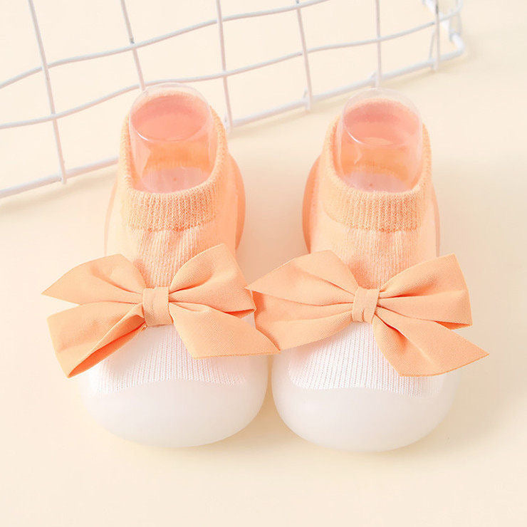 2024 new spring and summer bowknot baby cute girl princess style baby socks shoes baby toddler shoes