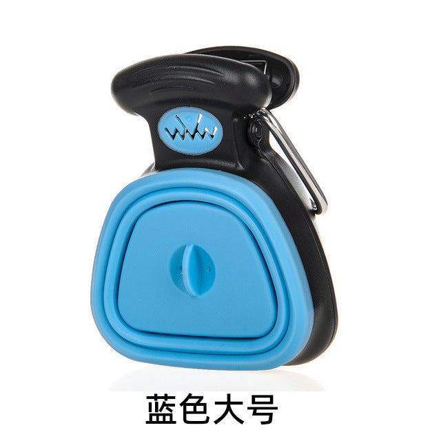 Pet toilet picker out walking dog excrement picker folding portable folder toilet garbage bag shovel feces artifact factory wholesale