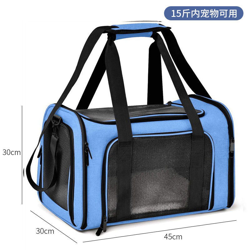 Spot pet bag portable breathable car cat bag hand-held foldable pet box multifunctional dog bag cross-border