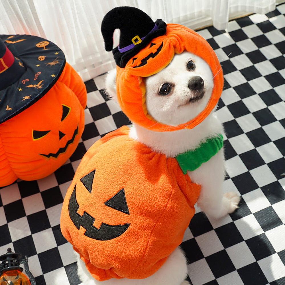 Dog Halloween Christmas transformation costume funny cat two-legged pet Teddy dog clothes supplies