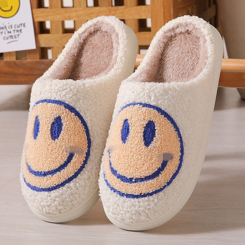 Halloween cross-border mushroom hot sale winter peach heart cotton slippers women wholesale indoor home rainbow plush warm slippers