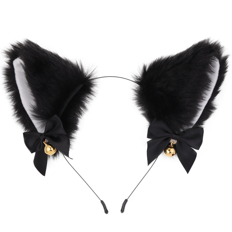 Amazon cross-border cat ear bell headband Cos cat girl hair accessories Christmas Halloween headdress accessories