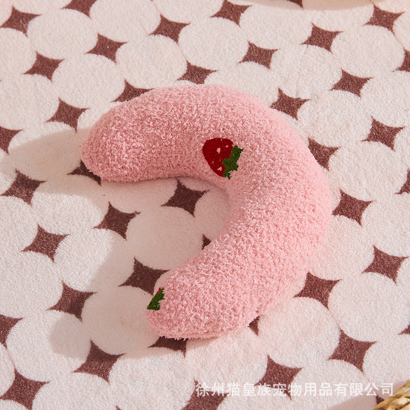 Pet Pillow Cat U-shaped Pillow Dog Pillow Protects Cervical Spine Deep Sleep Toy Pet Crescent Pillow