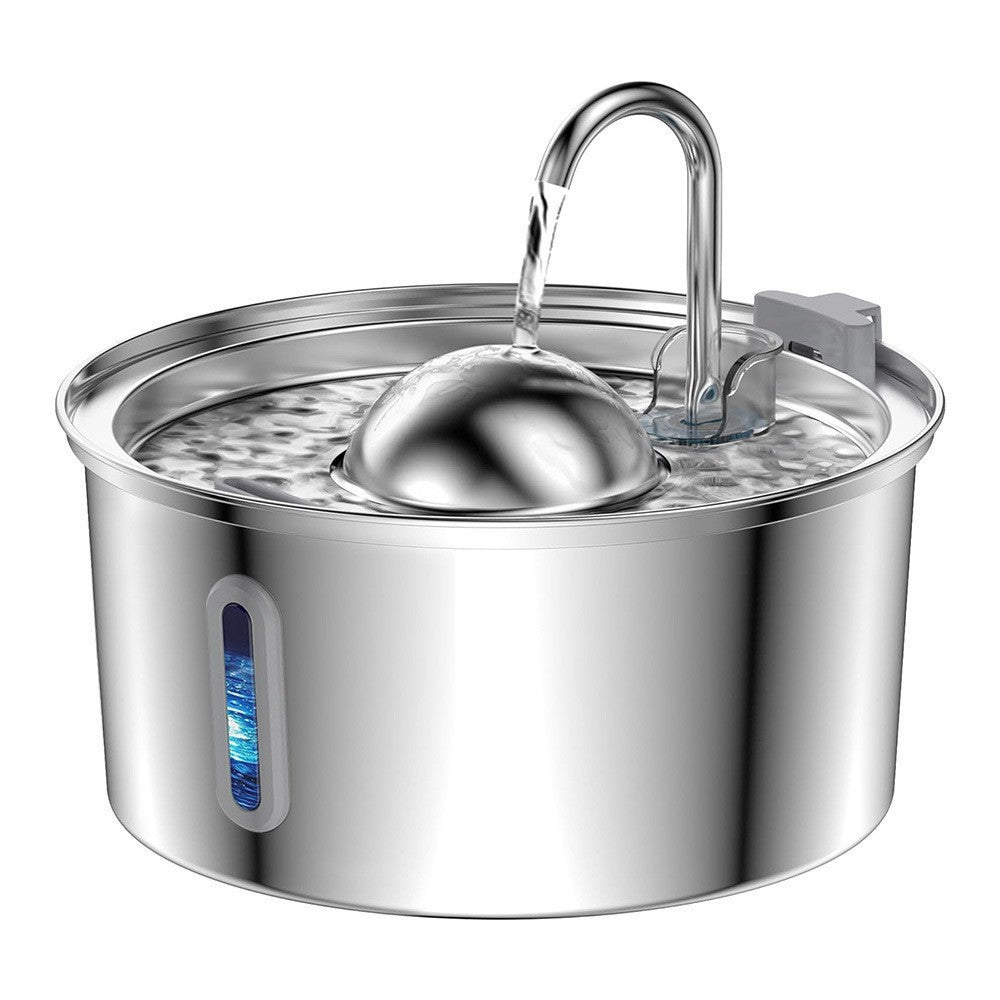 Source factory stainless steel pet smart water dispenser automatic circulation water 3.2L large capacity cat and dog water feeder