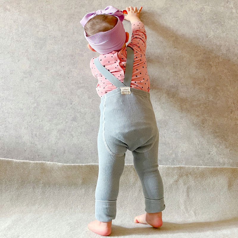 Spanish style spring and autumn high waist suspenders nine-point pants baby big butt leggings baby leggings