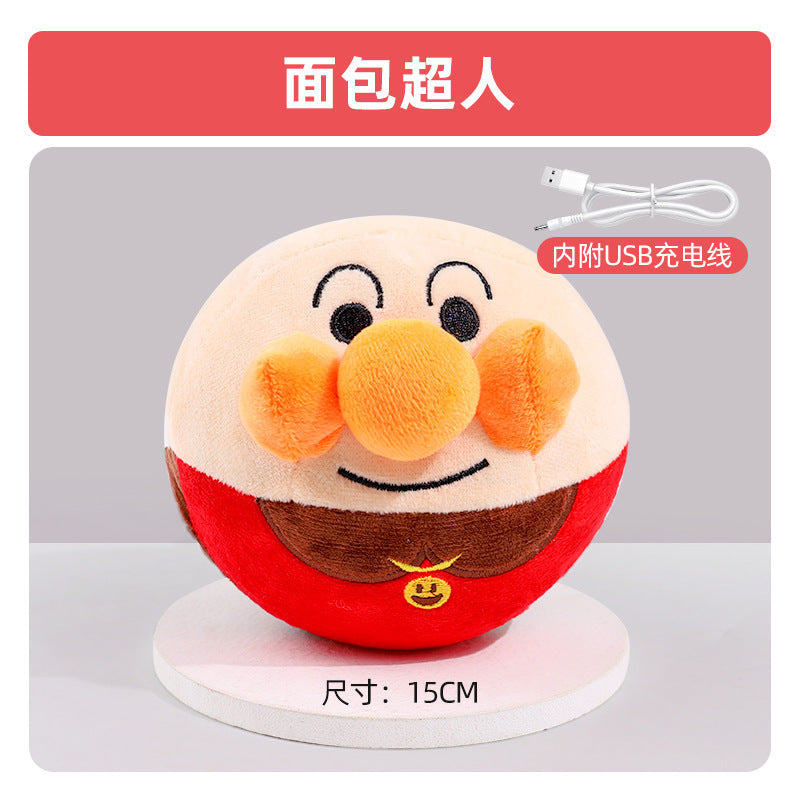 Dog Toy Electric Jumping Ball Plush Pet Self-Entertainment Boredom Sound Puppy Teething Resistant Teddy Corgi