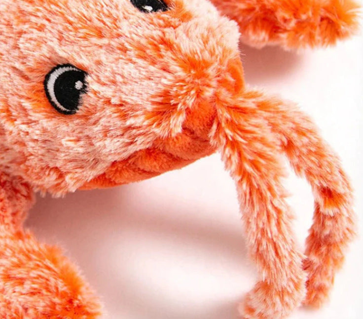 Gravity Jumping Shrimp Crazy Big Lobster Electric Shrimp Crazy lobster USB Plush Pet Toy