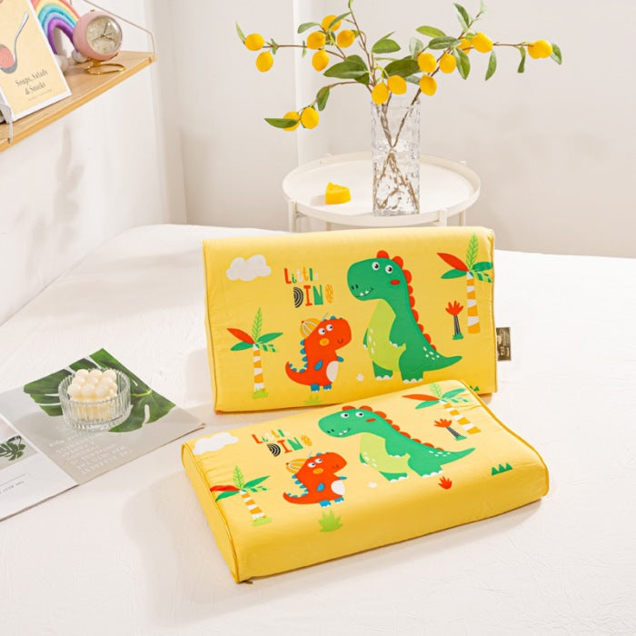 Thai children's natural latex pillow Class A cartoon pure cotton baby pillow core single student dormitory pillow wholesale