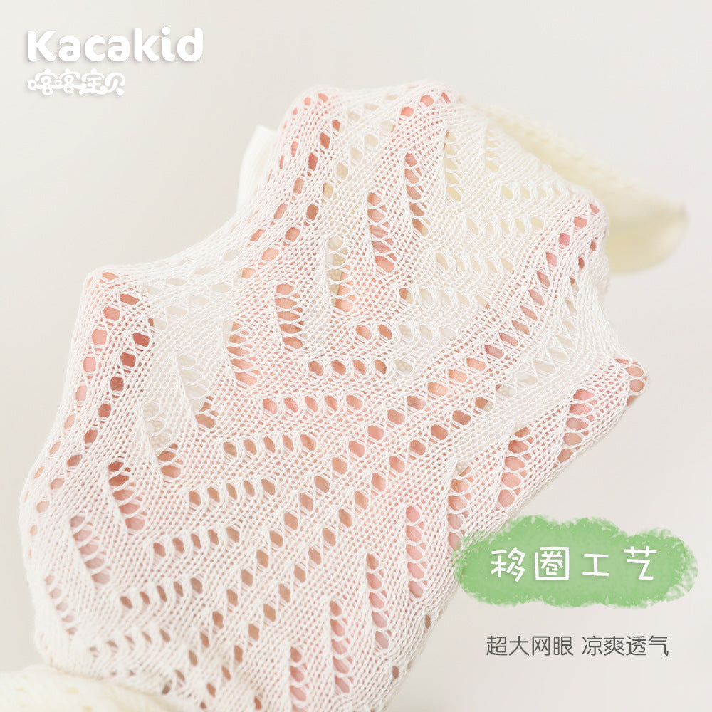 Children's pantyhose spring wholesale 0-8 years old Spanish bow long tube girls one-piece socks baby leggings