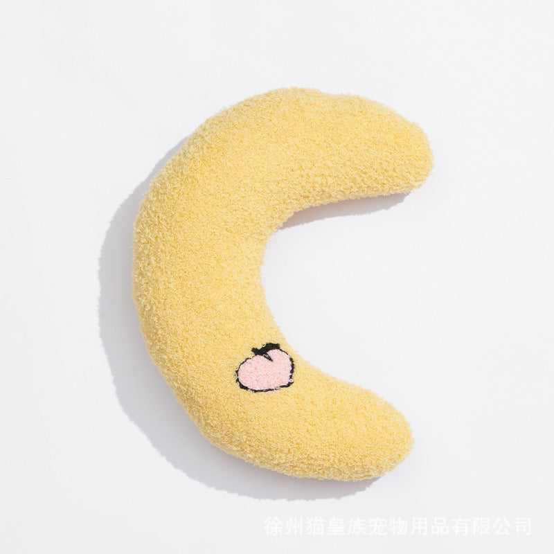 Pet Pillow Cat U-shaped Pillow Dog Pillow Protects Cervical Spine Deep Sleep Toy Pet Crescent Pillow