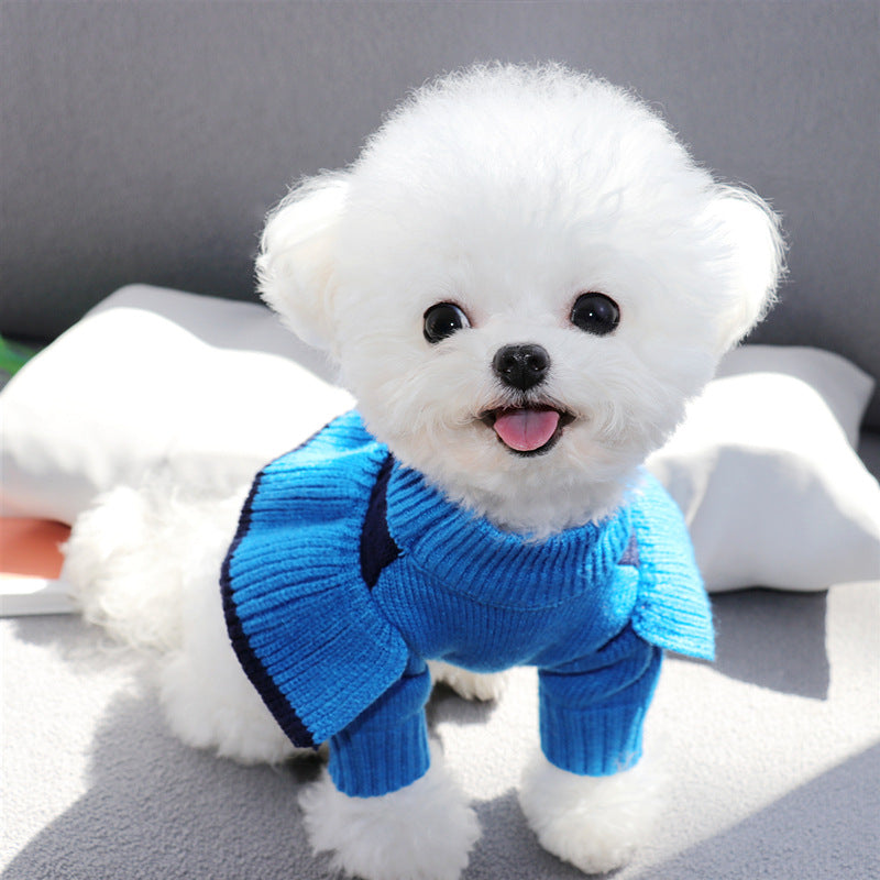 Bixin pet cotton coat can pull cats and small dogs Teddy Bichon Pomeranian autumn and winter clothes dog clothes winter