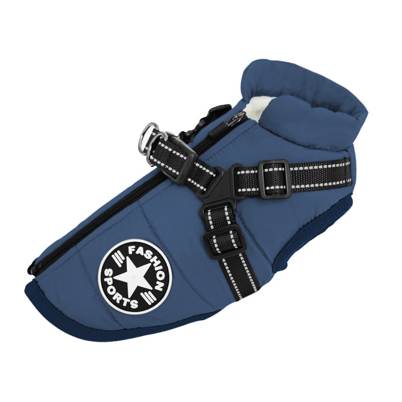 Dog clothes for medium and small dogs vest-style traction rope dog leash Teddy dog chain dog walking rope pet chest harness