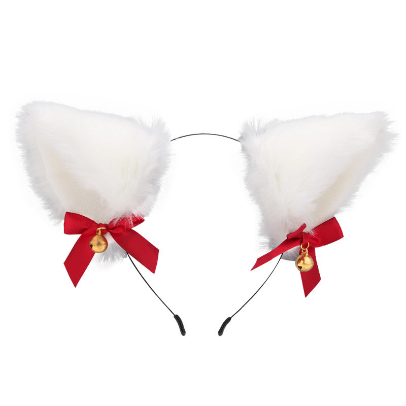 Amazon cross-border cat ear bell headband Cos cat girl hair accessories Christmas Halloween headdress accessories