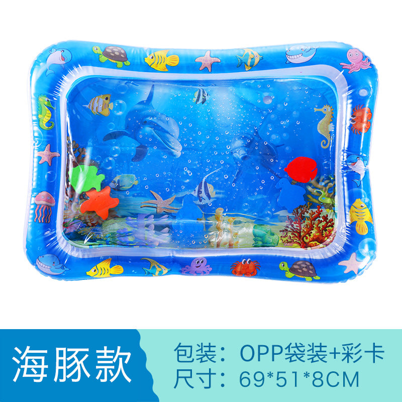 Cross-border baby inflatable pat water mat marine life swimming ring crawling mat seat cushion children pat water mat wholesale