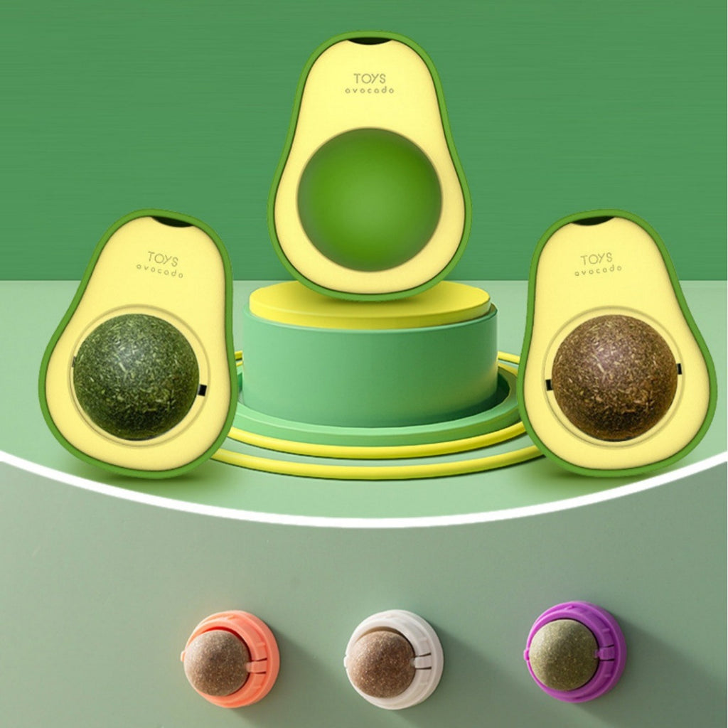 Catnip ball cat toy teeth cleaning teeth chewing resistant boring kitten self-entertainment licking fun pet supplies thickened play