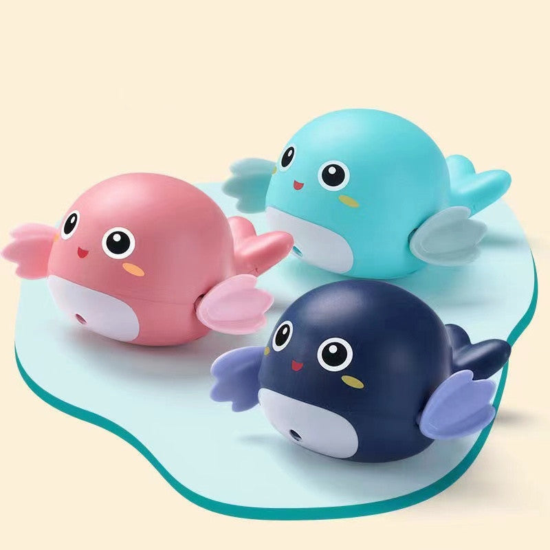 Cross-border baby bathing and playing in the water mini turtle, dolphin, duck, children bathing and swimming frog toy 66