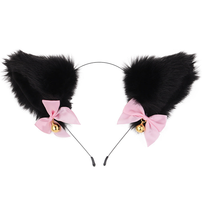 Amazon cross-border cat ear bell headband Cos cat girl hair accessories Christmas Halloween headdress accessories