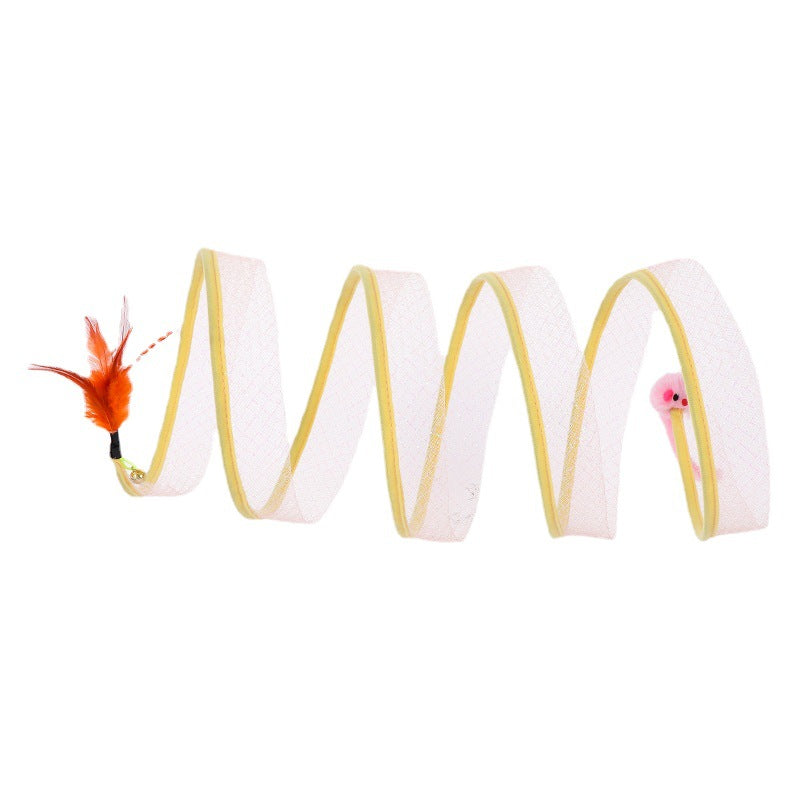 Pet Products Amazon New Type S Cat Tunnel Toy Foldable Channel Self-Hi Cat Toy