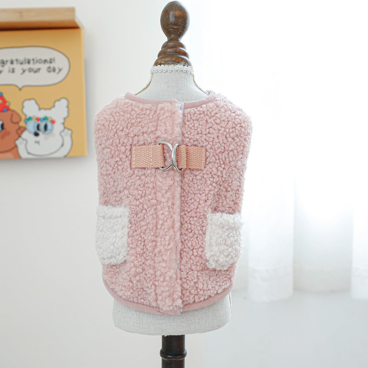 Spot cross-border hot-selling pet puppy and cat clothes source factory autumn and winter new lambskin fragrance vest