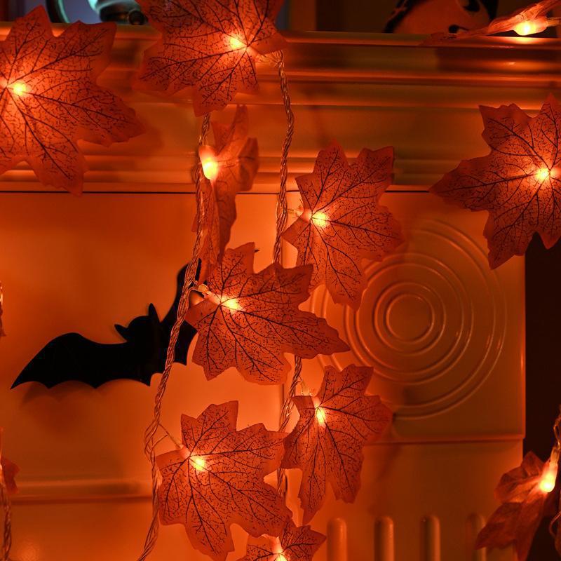 Halloween pumpkin light string festive atmosphere decoration skull small light string bar shopping mall event scene layout light string