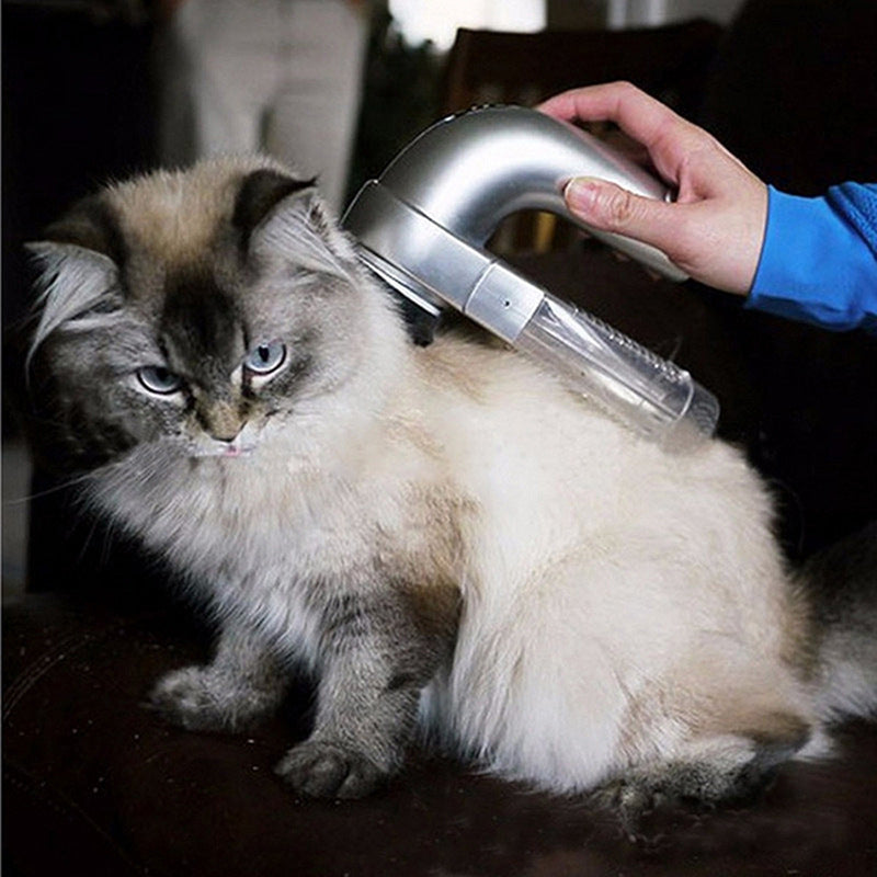Cross-border household electric pet hair sucker small portable pet massage cleaning vacuum cleaner cat and dog universal