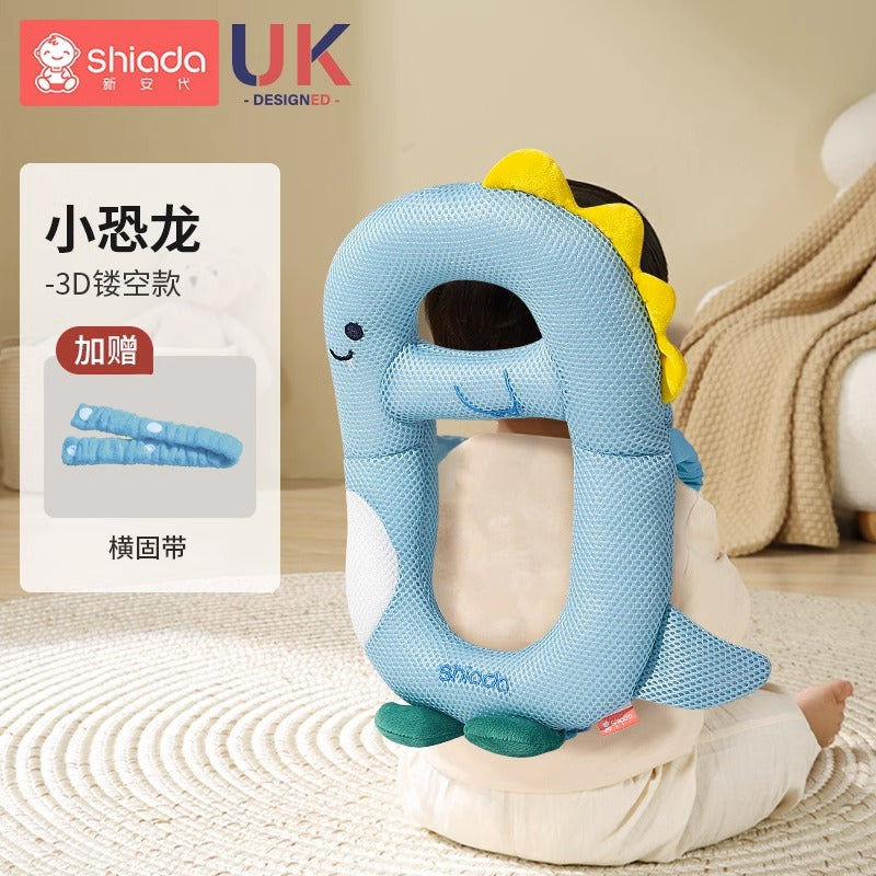 Baby anti-fall pillow baby head protection anti-fall hat cartoon children's toddler pillow anti-collision artifact breathable protective pad