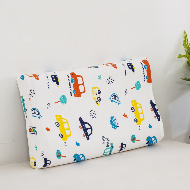 Thai children's natural latex pillow Class A cartoon pure cotton baby pillow core single student dormitory pillow wholesale