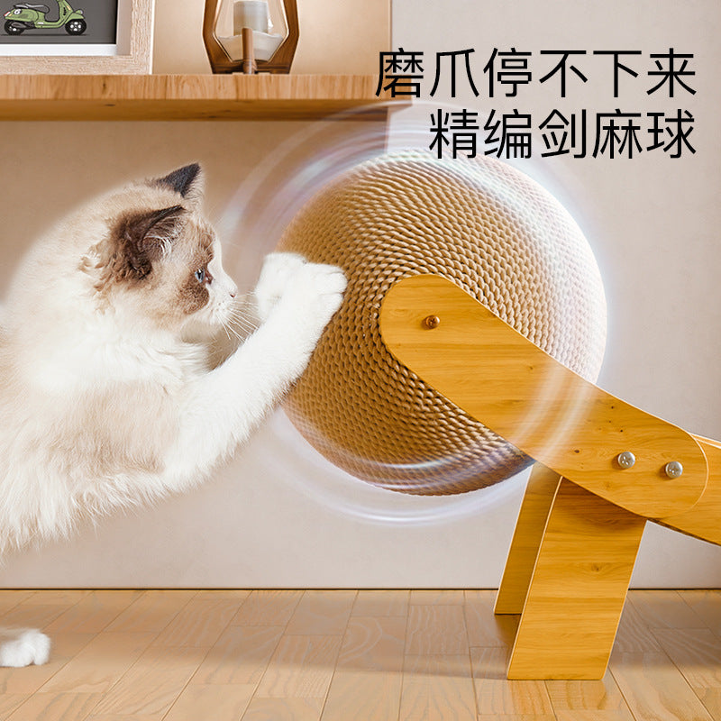 Pet recliner cat scratching board cat claw sharpening sisal cat scratching post cat scratching ball wear-resistant scratching board cat toy cross-border wholesale
