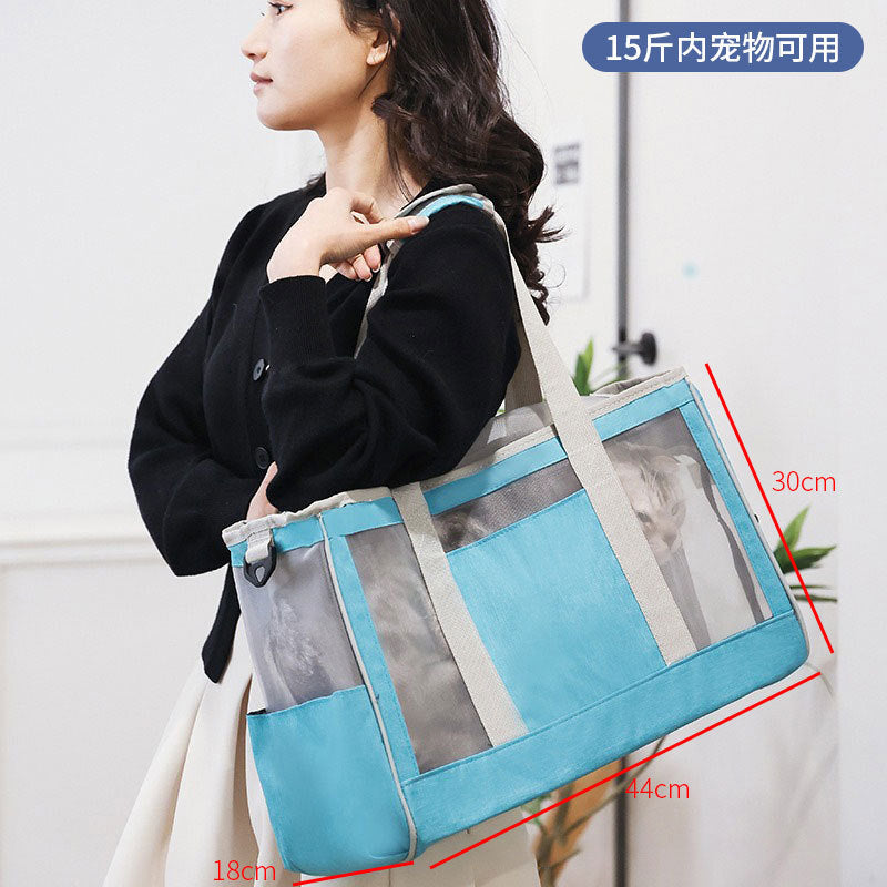 Spot pet bag portable breathable car cat bag hand-held foldable pet box multifunctional dog bag cross-border