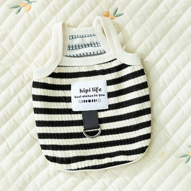 Three-dimensional small flower traction sling spring and summer thin dog clothes Teddy Yorkshire terrier small puppy pet clothes