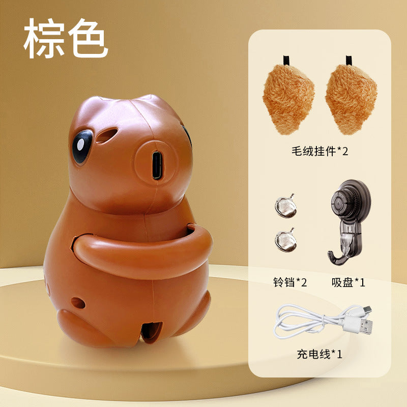 Pet smart lifting cat toy electric squirrel hanging cat ball cat self-entertainment artifact cross-border wholesale