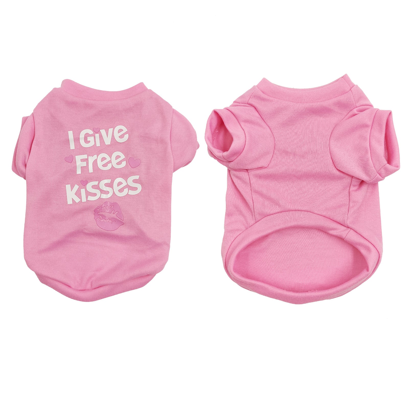 Spot pet summer cat and dog clothes cotton English printing pet dog clothes vest T-shirt summer