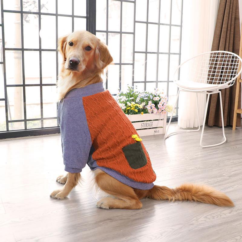 Big dog clothes Golden Retriever Labrador Husky Medium and large dog sweater pet winter thick autumn and winter clothes