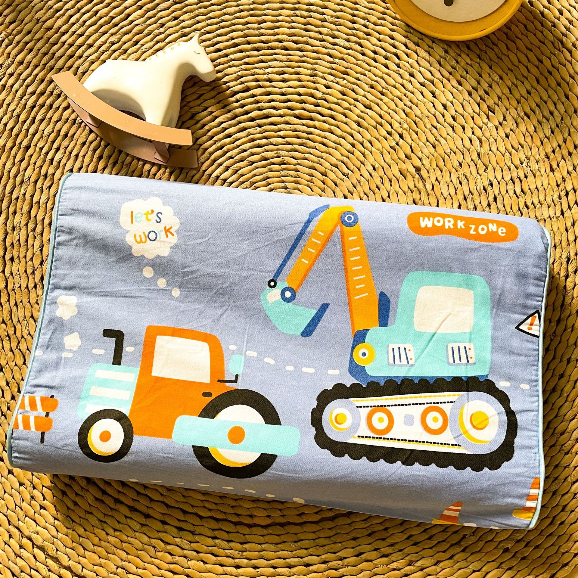 Thai children's natural latex pillow Class A cartoon pure cotton baby pillow core single student dormitory pillow wholesale