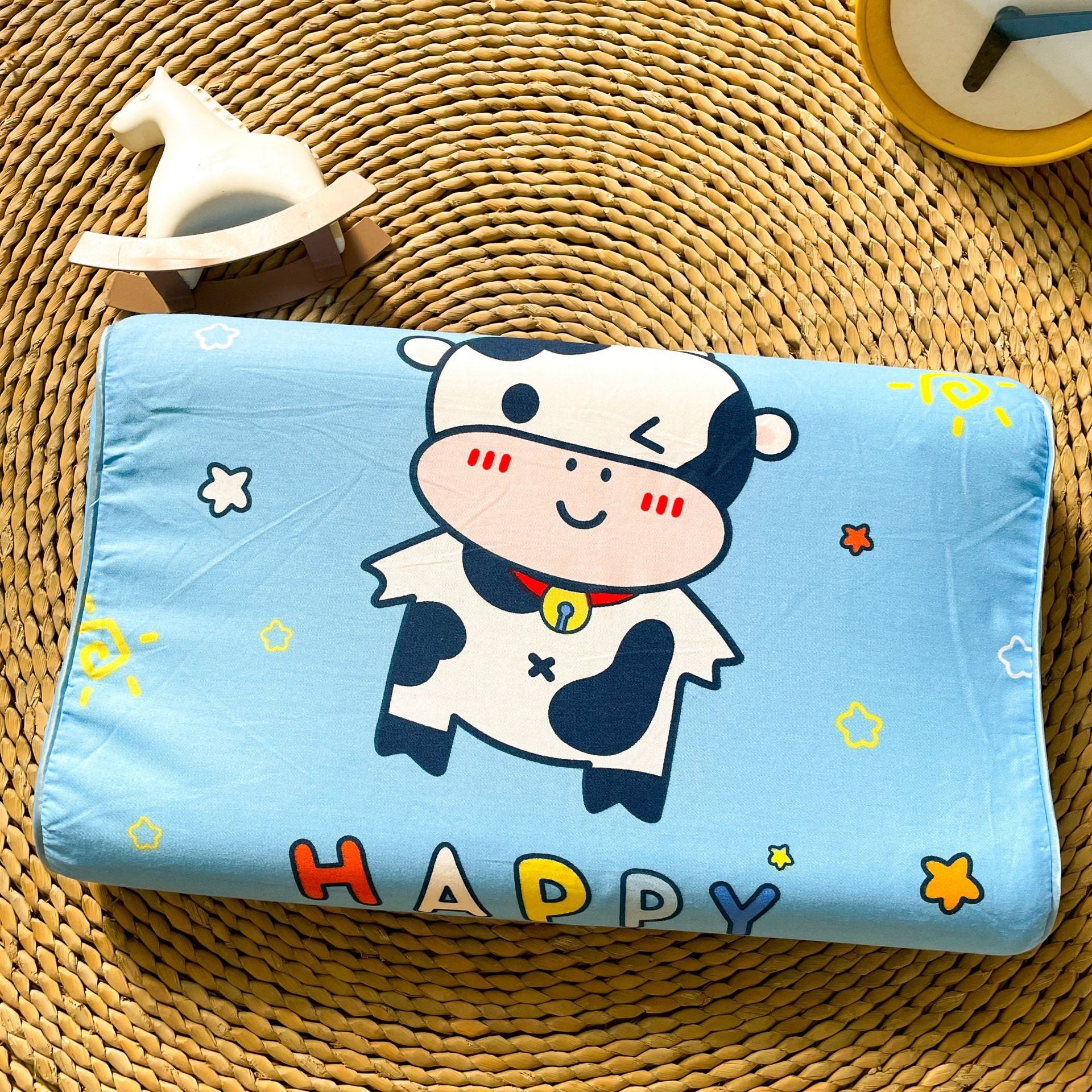 Thai children's natural latex pillow Class A cartoon pure cotton baby pillow core single student dormitory pillow wholesale