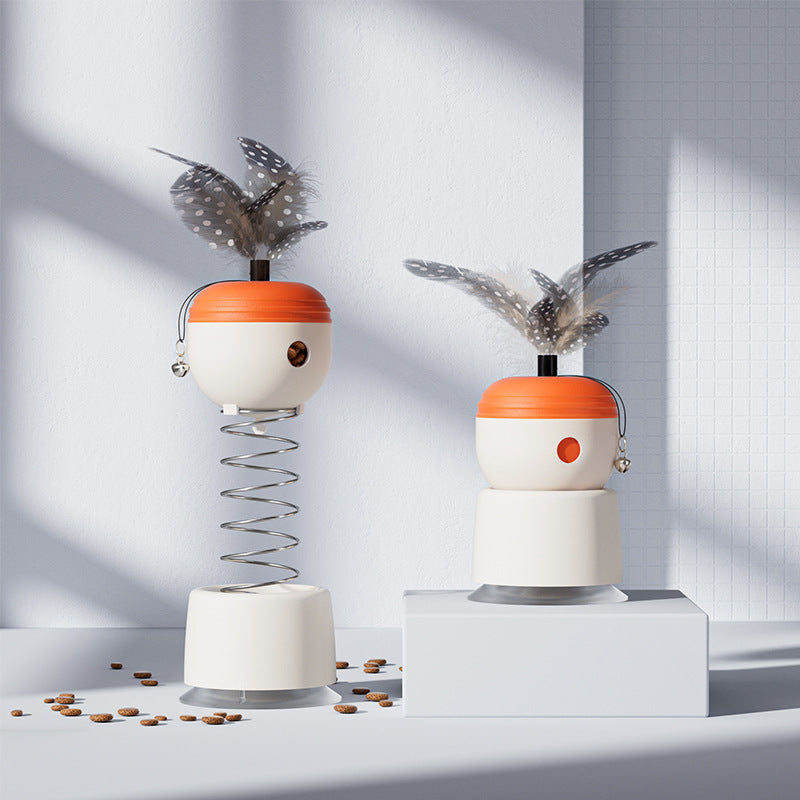 Cross-border new pet toys cat educational leaking toys to relieve boredom suction cup spring cat amusement tool cat amusement toy