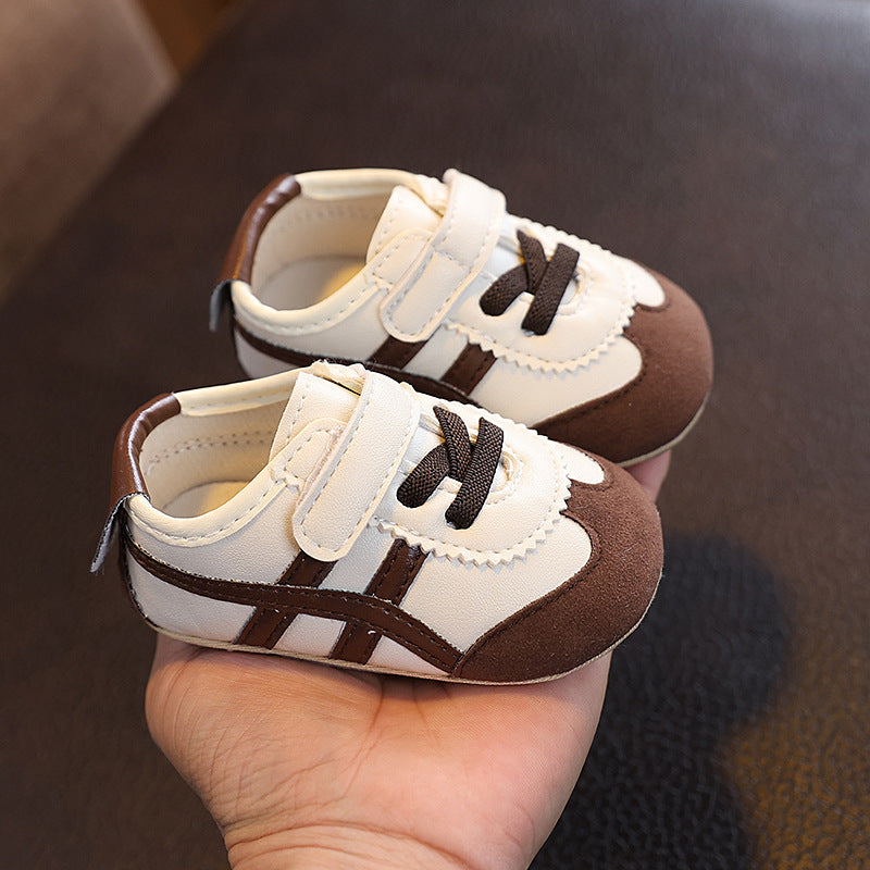 0-1 year old baby learning shoes non-slip infant spring and autumn boys and girls baby soft soles do not fall off shoes 6-12 months