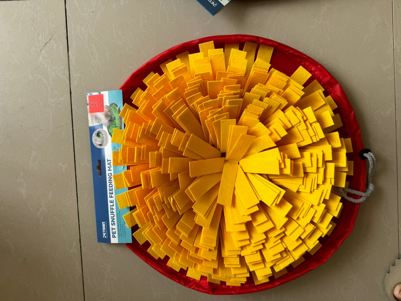 Amazon Felt Pet Sniffing Mat Dog Foraging Bowl Pet Bite Resistant Training Mat Pet Toy Sniffing Mat